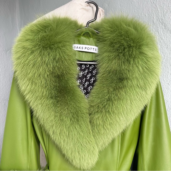 Saks Potts Foxy Coat - Green - Size 1 - Picture 9 of 10